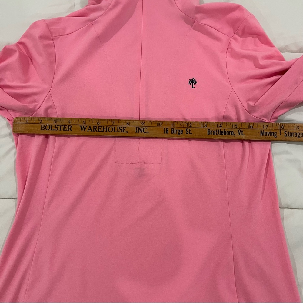 Lilly Pulitzer Pink Half-Zip Pullover Long Sleeve Top size medium - Picture 7 of 8